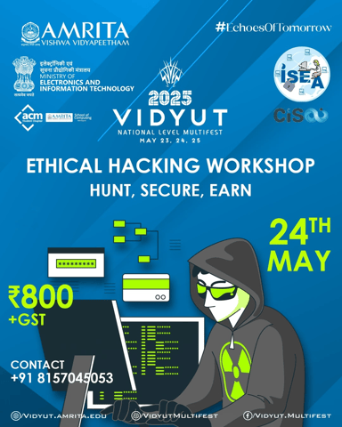Poster of Ethical Hacking Workshop: Hunt, Secure, Earn