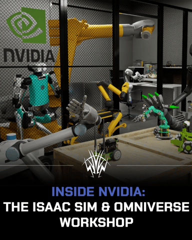Poster of Inside NVIDIA: The Isaac Sim & Omniverse Workshop